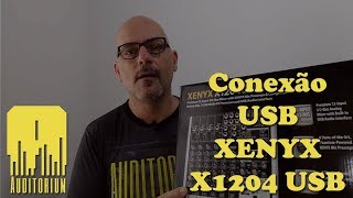 Utilizando a conexão USB da Behringer XENYX X1204 USB [upl. by Imaj]