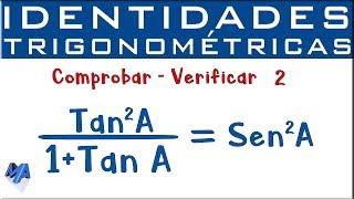 Identidades trigonométricas  Ejercicio 1  La Prof Lina M3 [upl. by Nagad285]