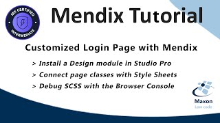 Create a Custom Login Page with Mendix 106 [upl. by Marriott]