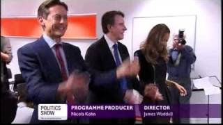 Peter Mandelson and Ben Bradshaw try to dance Politics Show 270909 [upl. by Ecarg2]