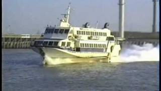 Oostende 1989  Ferry to Dover  RMT Boeing Jetfoil Pricesse Clementine [upl. by Blakely]