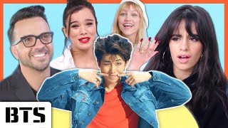 Celebrities react to BTS  quotFake Lovequot [upl. by Eicul]