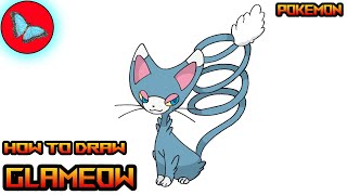 How To Draw Pokemon  Glameow [upl. by Jevon]