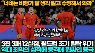 중국반응 중국 호주에 13으로 역전패 당하며 3전 3패 12실점 분노 빗발치는 중국 [upl. by Fairley]