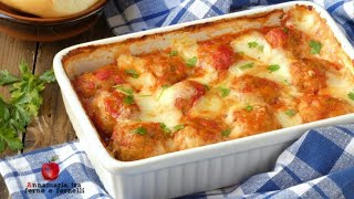 POLPETTE CON SCAMORZA AL FORNO [upl. by Marielle]