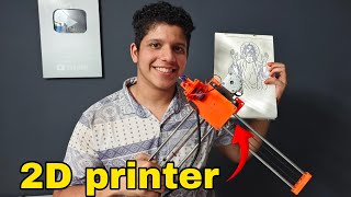 2D printer robot  പടം വരയ്ക്കുന്ന റോബോട്ട് ഈ പയ്യന്റെ കൈയിൽ  jins mj vlogs [upl. by Yrrem]