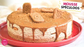 GÂTEAU MOUSSE SPÉCULOOS  RECETTE SANS CUISSON [upl. by Kelly]