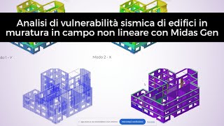 Webinar  Analisi di vulnerabilità sismica di edifici in muratura in campo non lineare con Midas Gen [upl. by Hahseram]