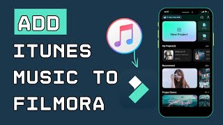 How to add iTunes Music to Filmora App 2024 [upl. by Notniuqal]