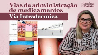 Vias de administração de medicamentos via intradérmica ID [upl. by Farand]