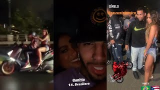 ANITTA anda de moto pelas ruas de Porto Rico  Dança BRAZILERA sua parceria com RAUW ALEJANDRO [upl. by Florie]