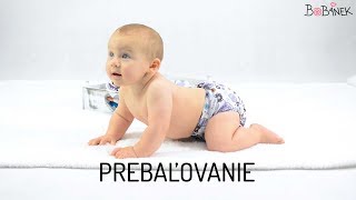 Látkové plienky Bobánek  Prebaľovanie [upl. by Yrrem426]