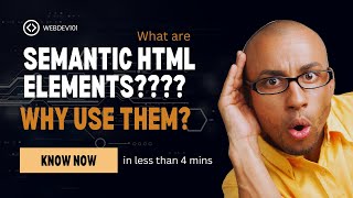 What are Semantic Html Elements and Why Use Them [upl. by Azile]