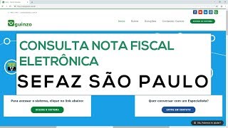 Como Consultar Nota Fiscal Eletrônica NFe na Sefaz SP [upl. by Zerimar693]