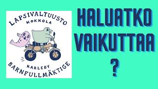 HALUATKO VAIKUTTAA [upl. by Sternick405]