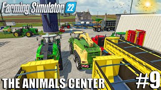 First SILAGE PRODUCTION with NEW EQUIPMENT  Animals Center  Timelapse 9  Farming Simulator 22 [upl. by Arliene]