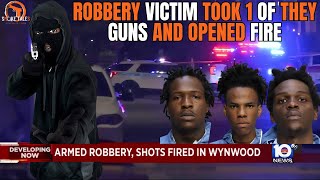 Trio Faces Charges In Armed Robbery Shootout Outside Wynwood Club [upl. by Nostets]