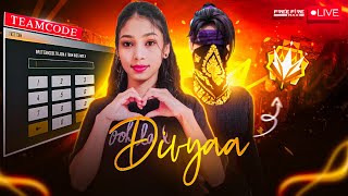 😈Free Fire Girl Gamer Live 😎 Divya YT Live🫣 freefirelive ajjubhai nonstopgaming [upl. by Vincents]