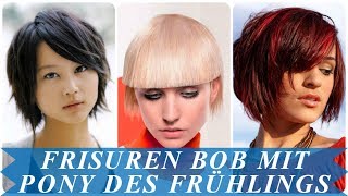 Die besten 20 Ideen zu frisuren bob mit pony Trends des Frühlings 2018 [upl. by Aihsatal]