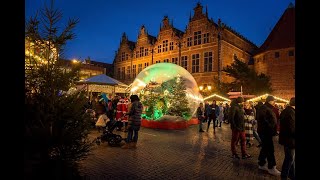 WELCOME TO BEAUTIFUL GDANSK CHRISTMAS MARKET JARMARK SWIATECZNY  TRAVEL AND FOOD TV [upl. by Anafetse]