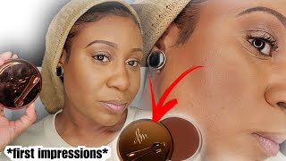 HOW is it Dewy AND Matte DANESSA MYRICKS YUMMY SKIN SERUM FOUNDATION  Honest Review [upl. by Serles]