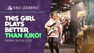 This Girl Plays Better Than Kiko Namm Show 2018 [upl. by Conn]