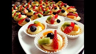 Ovocné košíčky  custard baskets with fruits [upl. by Eceinal]