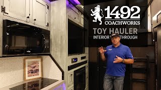 1492 Coachworks Toy Hauler Interior Walkthrough [upl. by Ynner25]