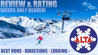 Alta Ski Resort Review and Rating [upl. by Nilyac]