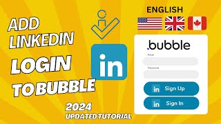 Add LinkedIn auth openID Login To Your Bubbleio App  2024 Updated tutorial ENGLISH [upl. by Adnim]