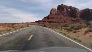 US Route 163 Scenic Byway in Arizona and Utah [upl. by Ecallaw]