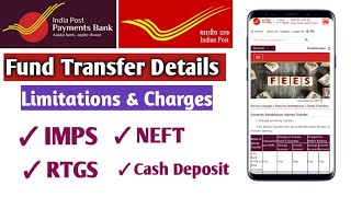 IPPB Fund Transfer ChargesIMPSNEFTRTGSAEPSCash DepositCash WithdrawalFull Details [upl. by Annalla]