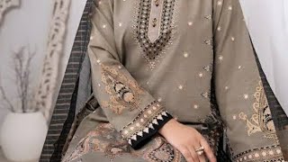 Winter collection ladies khaddar suit  Beautiful design  khaddarcollection winter online dress [upl. by Burnett]