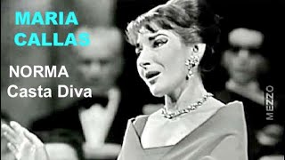 Maria Callas Norma Bellini Casta Diva Paris 1958 ItEnFr Lyrics [upl. by Oruasi]