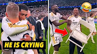 Real Madrid Players CRAZY Celebrations After going into the UCL final 🤩 [upl. by Nilahs138]