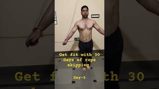 Get fit with 30 days of rope skipping Day5 fitness ropeskipping homeworkout [upl. by Hermine]