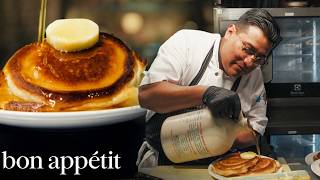 A Day Making the Most Popular Pancakes in NYC  On The Line  Bon Appétit [upl. by Assilaj]