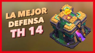 Clash Of Clans Diseño Aldea Ayuntamiento 14 🌴 MÍRALO [upl. by Norreg]