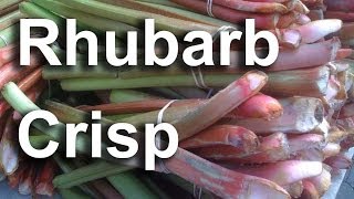 Easy Rhubarb Crisp Recipe  GardenFork 13 [upl. by Lagas]