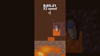 X1 speed vs X2 speed vs X1000 speed minecraft shorts minecraftshorts [upl. by Nigem]