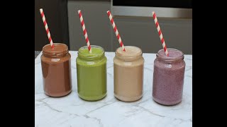 4 HEALTHY BREAKFAST SMOOTHIE RECIPES FOR WEIGHT LOSS [upl. by Mehcanem]