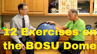 12 Fantastic Ankle Knee amp Hip Exercises on the BOSU dome Cando [upl. by Lodi752]