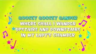 Goosey Goosey Gander  Karaoke  Nursery Rhyme  KiddieOK [upl. by Slaohcin841]