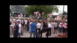 Birmingham EDL demonstration in the city Jul 2013 [upl. by Linnette780]