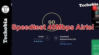 Airtel Broadband  VDSL  VFiber Internet Speedtest 40Mbps  2018 [upl. by Ardnuas525]