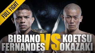 ONE Full Fight  Bibiano Fernandes vs Koetsu Okazaki  The Beginning Of His Reign  May 2013 [upl. by Neerol]