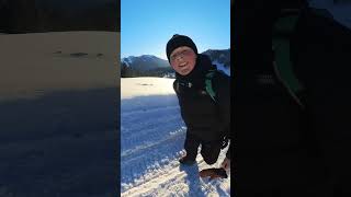 ❄️ das Ende 😂😂 bremseeen Traumtag am Spitzing Firstalm rodeln insta360x3 🛷 [upl. by Eirrahs]