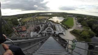 The Swarm Backwards POV Thorpe Park [upl. by Aihsotan]