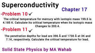 P10 11 The critical temperature for mercury with isotopic mass 1995 is 4185 K 11 The penetratio [upl. by Halilak]