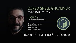 AO VIVO Curso Shell GNULinux  Aula 28 expressões regulares  parte 2 [upl. by Bart]